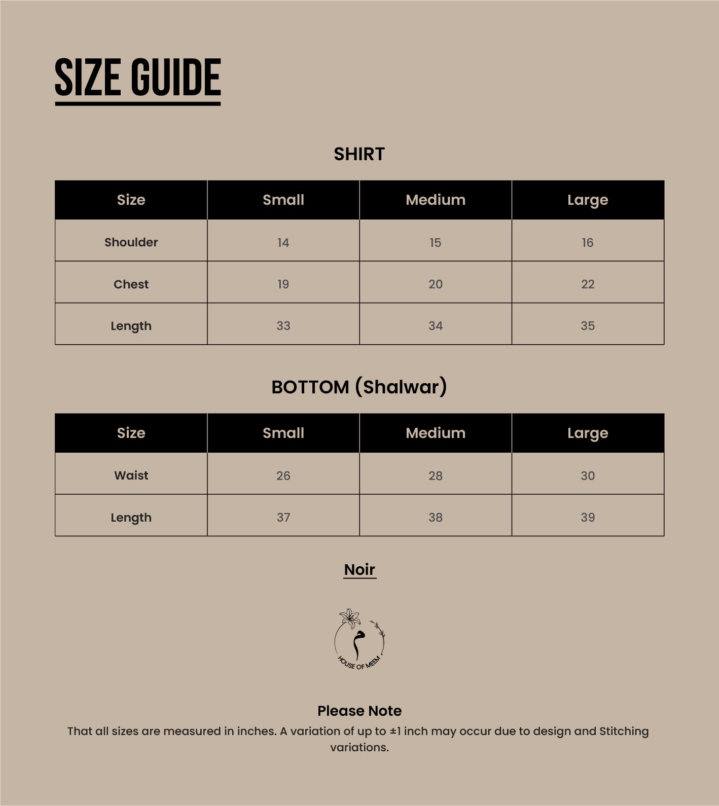 Size Guide